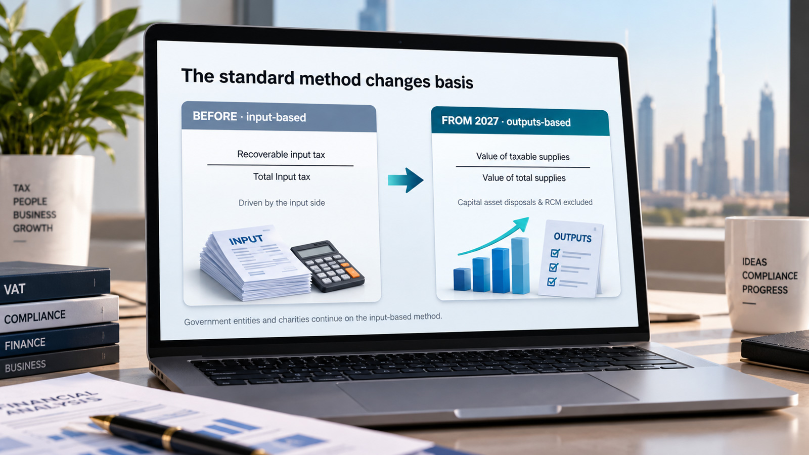 input VAT recovery cash payment UAE
