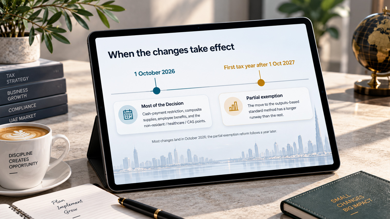input VAT recovery cash payment UAE